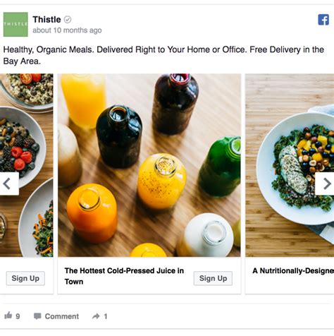 Thistle Facebook Ad Example Facebook Ads Examples Facebook Ad Best
