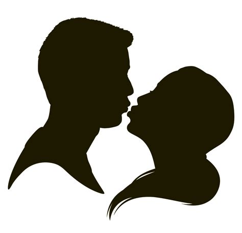 Kiss Silhouette Love Clip Art Sparrow Png Download Free Transparent Kiss Png