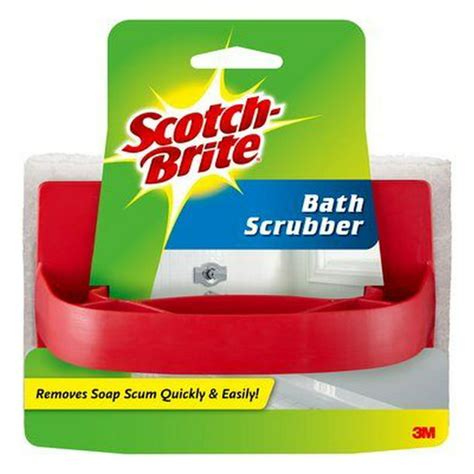 Scotch Brite Handheld Non Scratch Soap Scum And Bath Scrubber Walmart