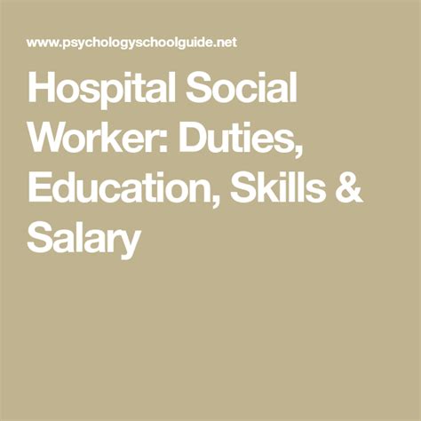Hospital Social Worker Duties Education Skills And Salary Hospital