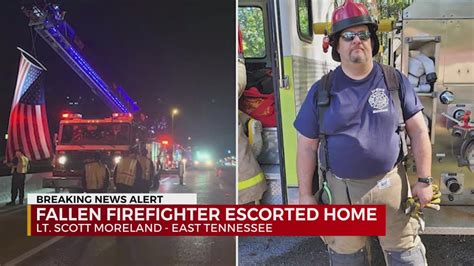 Body Of Fallen Firefighter Escorted From Nashville To East Tennessee Youtube