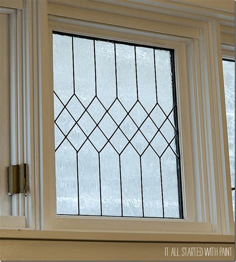 Remodelaholic How To Diy Faux Leaded Glass Windows