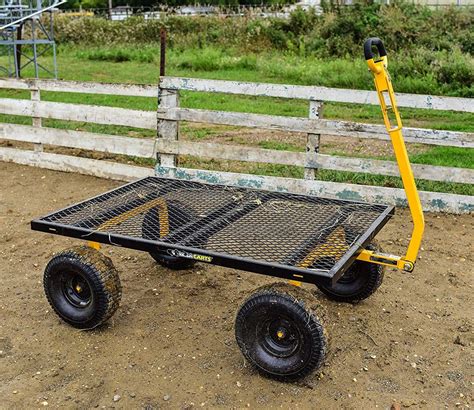 Gorilla Carts Heavy Duty Steel Utility Cart With Removable Sides And 15