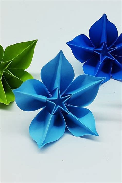 How To Make A Paper Flower Easy Origami Flowers For Beginners Making