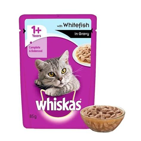 We review the top options. Buy Whiskas Adult (1+ Year) Wet Cat Food - Whitefish in ...
