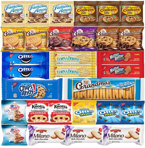 Cookies Snacks Variety Pack For Adults Individually Wrapped