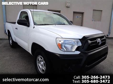Used 2012 Toyota Tacoma 2wd Reg Cab I4 At Natl For Sale In Miami Fl