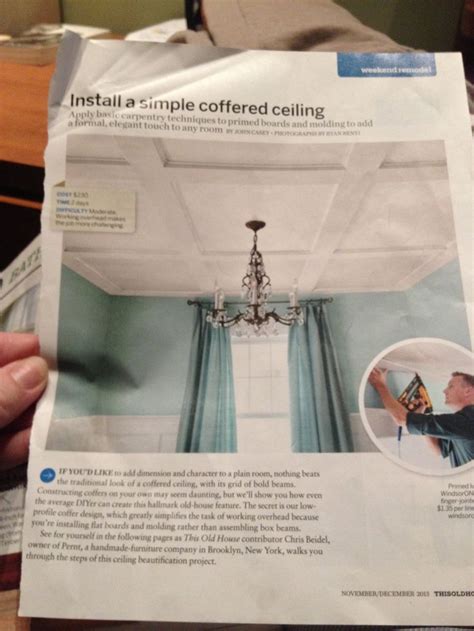 Check spelling or type a new query. Install a coffered ceiling | thisoldhouse.com | Coffered ...