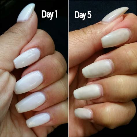 Removing a nail enhancement typically consists of filing off the top layers of product and soaking in pure acetone for while it is possible to remove gel nails or dip nails at home, you should avoid removing acrylic nails at home if you can. Gel nails look dirty - New Expression Nails