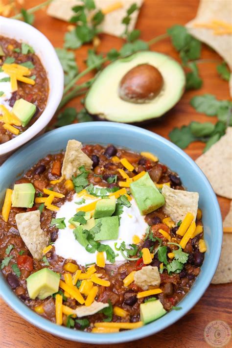 CrockPot Black Bean Lentil Quinoa Chili | Recipe | Healthy ...