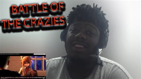 A Crazy Battle Baldi Vs Monika Video Game Rap Battle Ddlc Vs