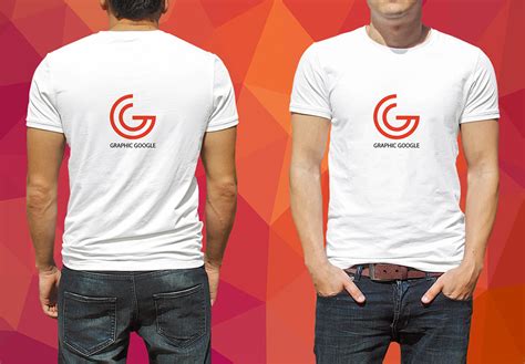 Download this psd mockup and use it to present your design. Front and back male T-Shirt Mockup | Mockup World