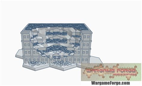 Miniature Toys Toys And Games Ruined Modern Building 3 6mm War Game