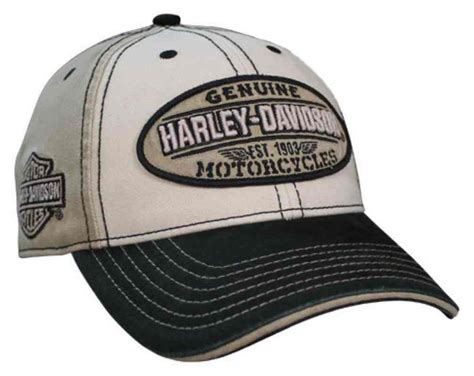 Harley Davidson Men S Embroidered Genuine Oval Washed Baseball Cap