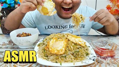 Asmr Eating Spicy Noodles With Egg Chicken Fry Mukbang Shawon Asmr Hot Sex Picture