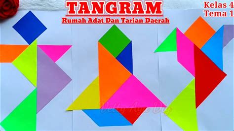 Cara Membuat Tangram Dari Kertas Origami Tangram Tarian Daerah Dan