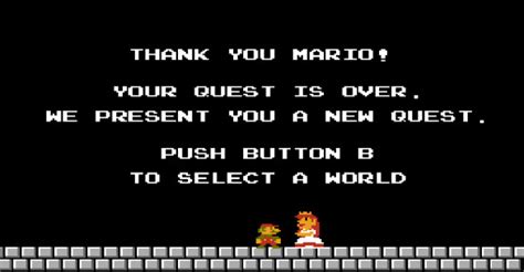Vrutal Thank You Mario But Our Princess Is In Another Castle