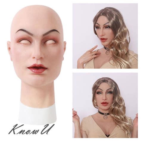 Knowu Silicone Headgear Female Permanent Makeup For Transgender Crossdresser Ebay