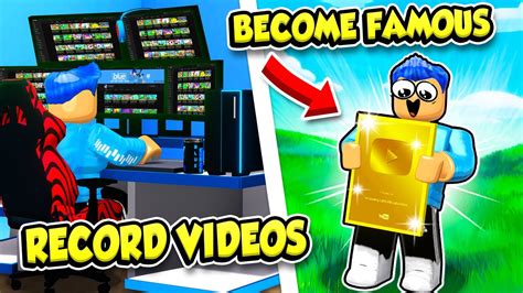 Become A Famous Youtuber In Roblox Youtuber Life