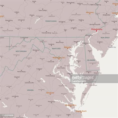 Dc Maryland Virginia Map Photos And Premium High Res Pictures Getty
