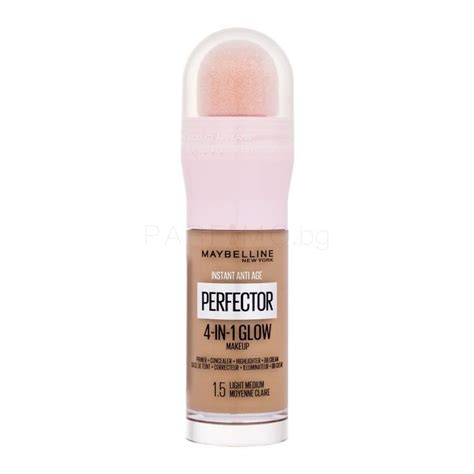 Maybelline Instant Anti Age Perfector 4 In 1 Glow Фон дьо тен за жени 20 Ml Нюанс 15 Light