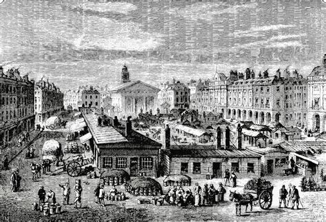 Covent Garden 1820 James Street To The Right Londres Siglo Xviii
