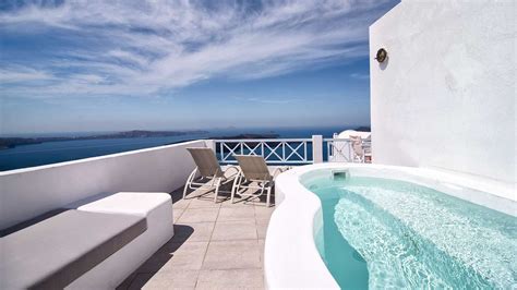 Apartments Santorini Island Accommodation With Caldera View And Jacuzzi
