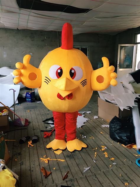 Yellow Chicken Mascot Costume Halloween T Costume Characters Sex