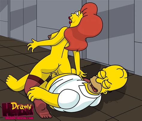 Rule 34 Ass Back View Clothes Color Drawn Hentai Female Homer Simpson Human Indoors Insertion
