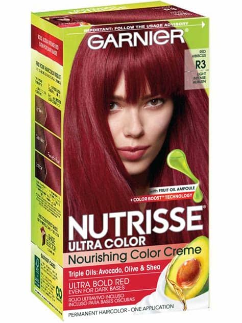 Find the right auburn for you with help from our shade selector. Nutrisse Ultra-Color - Light Intense Auburn Hair Color ...