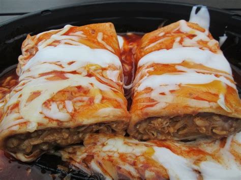 Leave room at the end for folding. shredded chicken burrito taco bell recipe