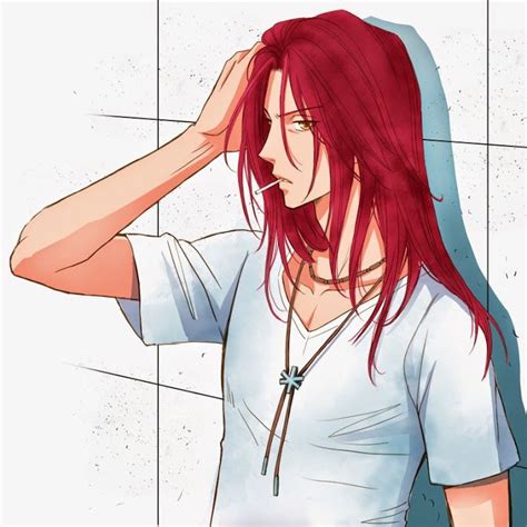 Red Head Guy Red Hair Anime Guy Redhead Men Suoh Mikoto