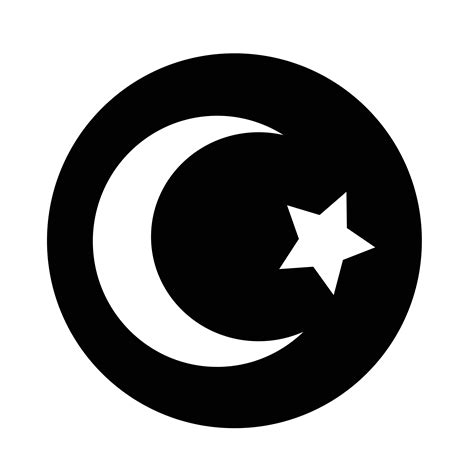 Islam Star Crescent Icon Vector Art At Vecteezy