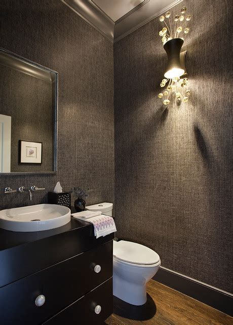 Back Bay Cool And Sexy Contemporary Powder Room