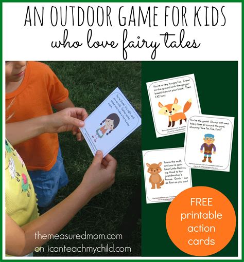 There are many great fairy tales to choose from. Great idea: Outdoor Fairy Tale Game | Let's Go Play Outside!