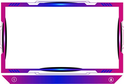 Live Streaming Overlay Decoration With Girly Pink And Blue Color Shade