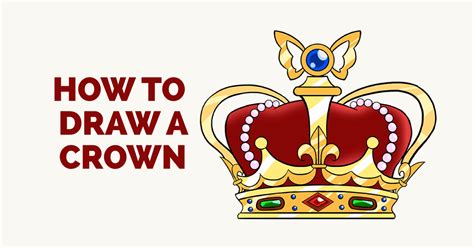 How To Draw A Crown In A Few Easy Steps Easy Drawing Guides
