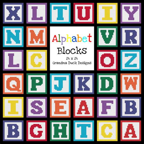 Grandma Duck Designs Alphabet Blocks