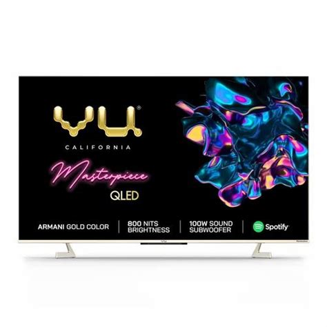 Vu 189 Cm 75 Inches The Masterpiece Glo Series 4k Ultra Hd Smart