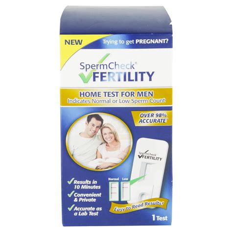Spermcheck Fertility Home Test For Men 1 Test Male Contraceptives Meijer Grocery Pharmacy