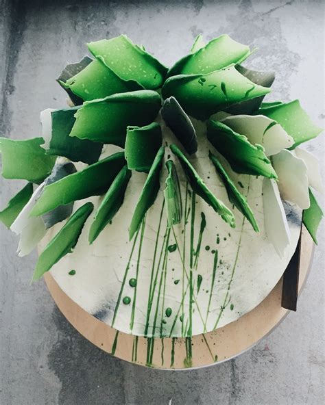 Green Brushstroke Cake For All Your Cake Decorating Supplies Please