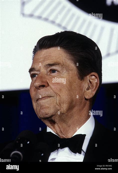 Washington Dc Usa 15th May 1986 President Ronald Reagan At The