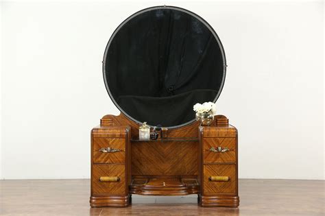 Of course a modern vanity table with mirror may be a separate piece of furniture which is not necessarily a part of the set. SOLD - Art Deco Waterfall 1930's Vintage Vanity or ...