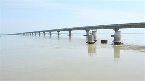 Modi Inaugurates Indias Longest River Bridge Over Brahmaputra Jammu