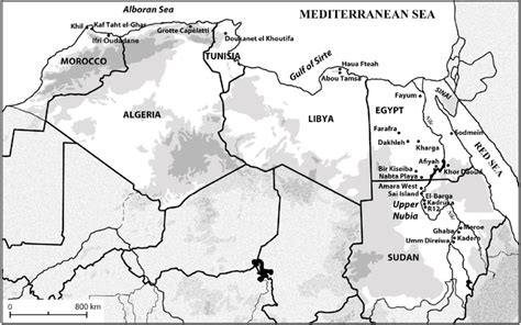 Map Of North African Sites Cited In The Text Download Scientific Diagram