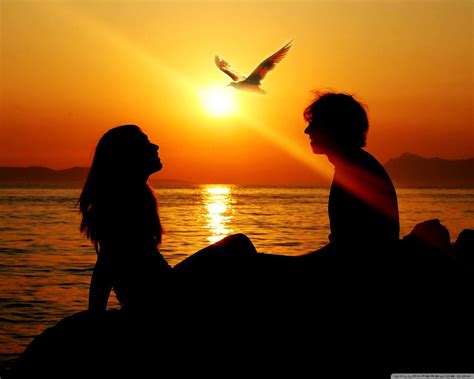 Romantic Couple Sunset Sunset Wallpaper Romantic Sunset Romantic Love Couple