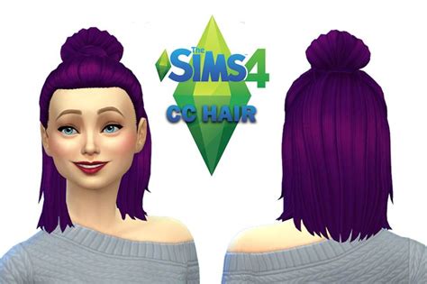 The Sims 4 Cc Hair Maxis Match Maxis Match Sims 4 Sims