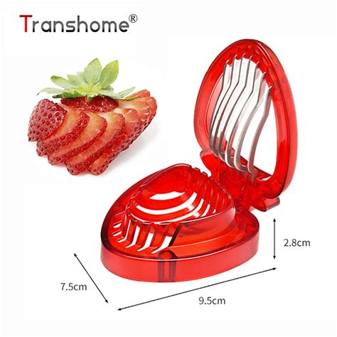 Transhome Strawberry Slicer 1pcs With Stainless Steel Blade Cutter