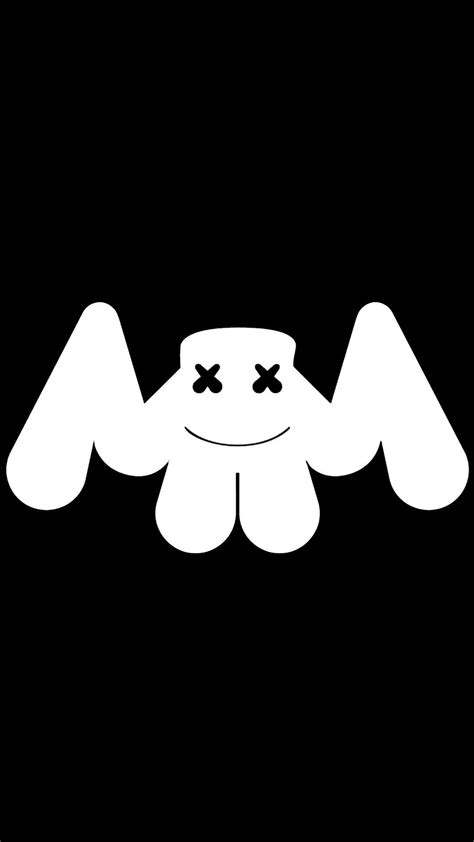 Marshmello Logo Dark In 1080x1920 Resolution Dark Wallpaper Iphone