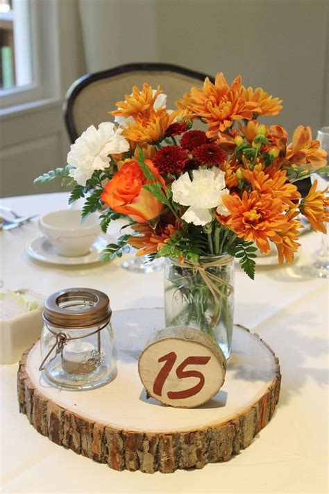 2030 Fall Mason Jar Centerpieces